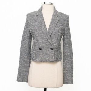 rag & bone. Josie cropped double-breasted cotton-blend bouclé-tweed blazer.